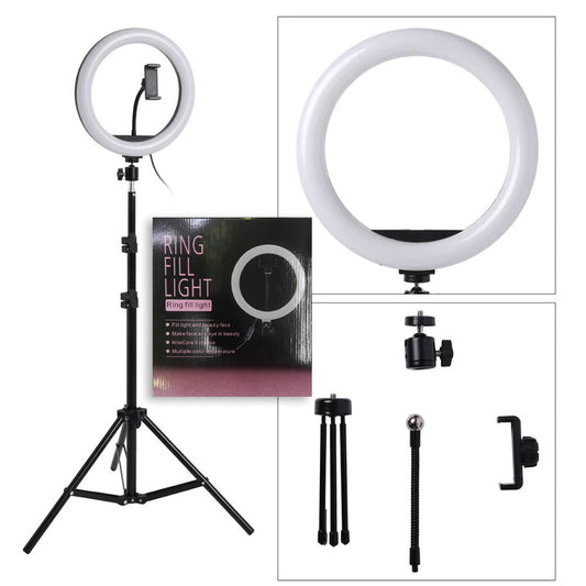 10-Inch Ring Light Kit + 7 Ft Ring Light Stand | LED Photography & Video Lighting Set Smart Light with Stand